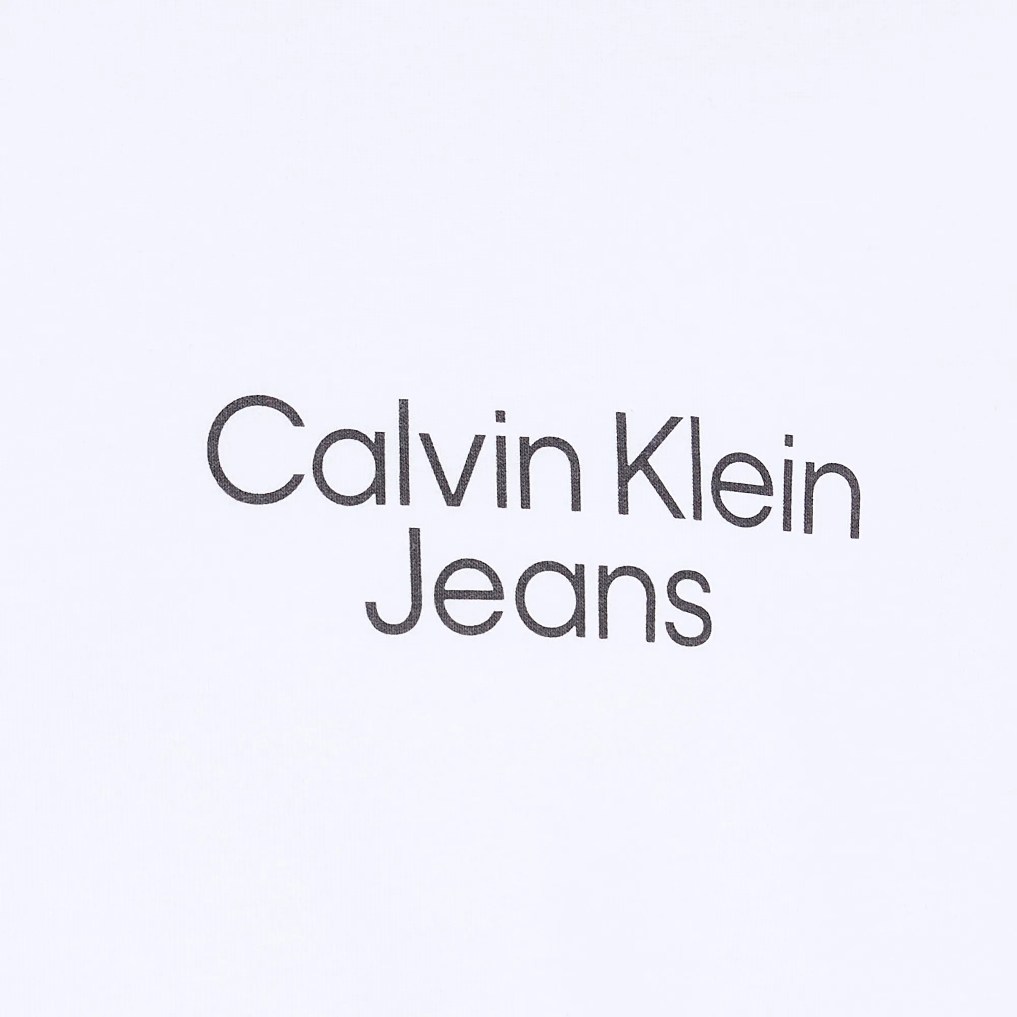 Calvin Klein Jeans Est.1978 Open-necked Black Shirt In White