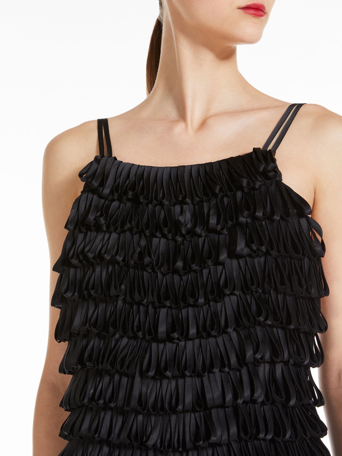 Max Mara Backstrap Dress In Black