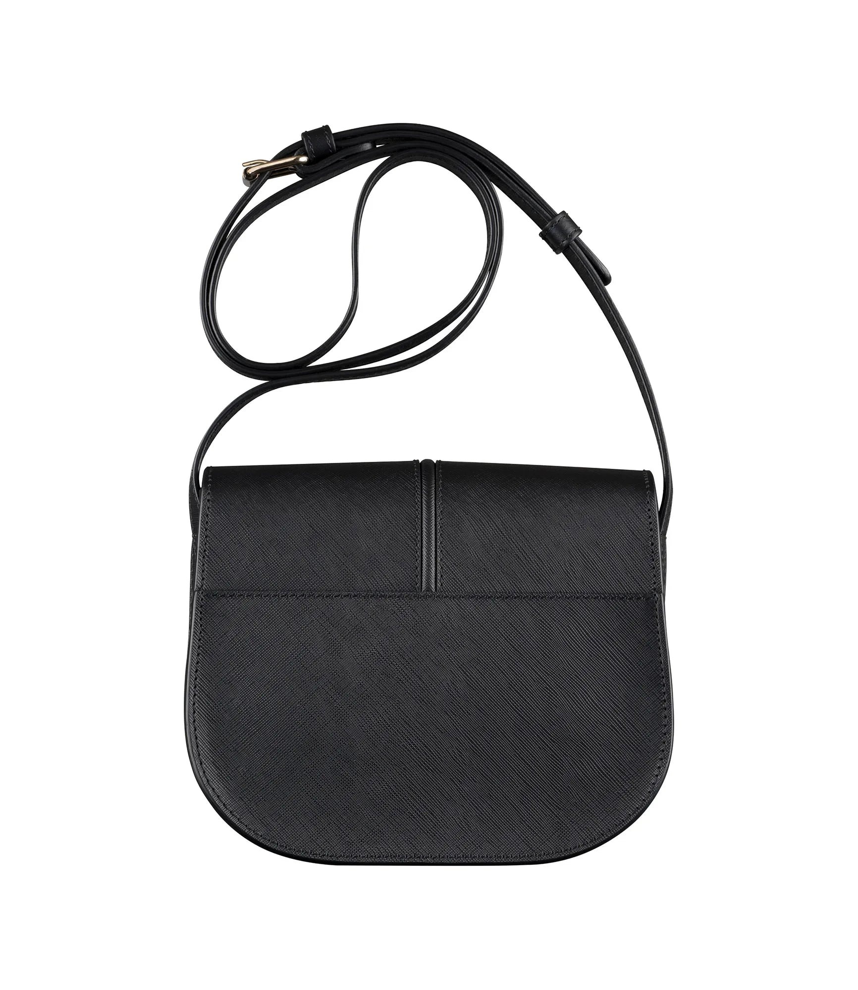 Apc A.p.c. Betty Crossbody Bag In Black Leather With Logo In Black