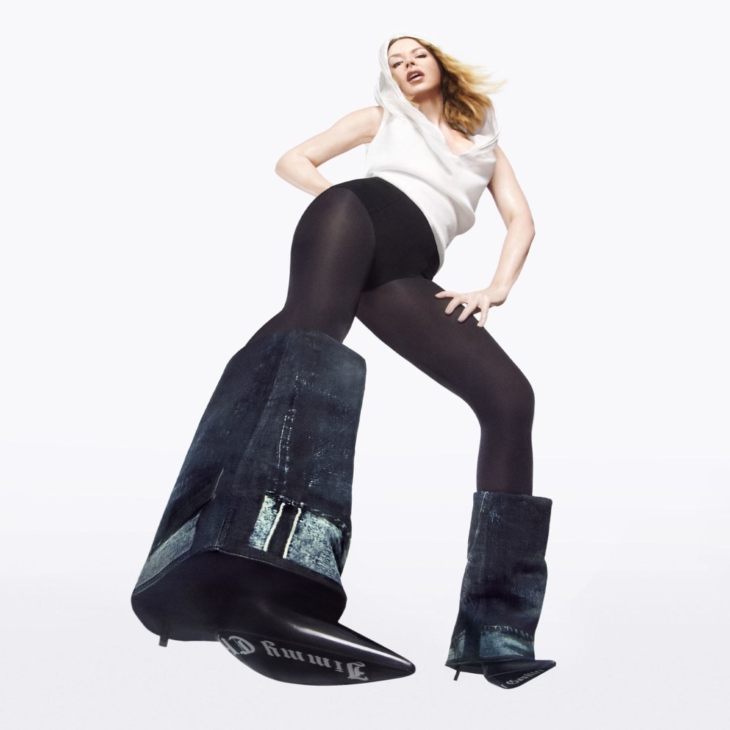 Jimmy Choo X Jean Paul Gaultier Pointed Boots In Black