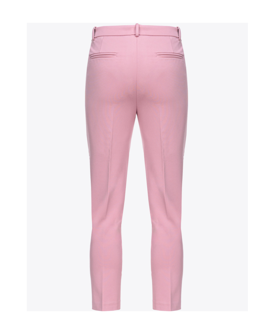 Pinko Tailored Trousers With Viscose Blend And Fit In Pink