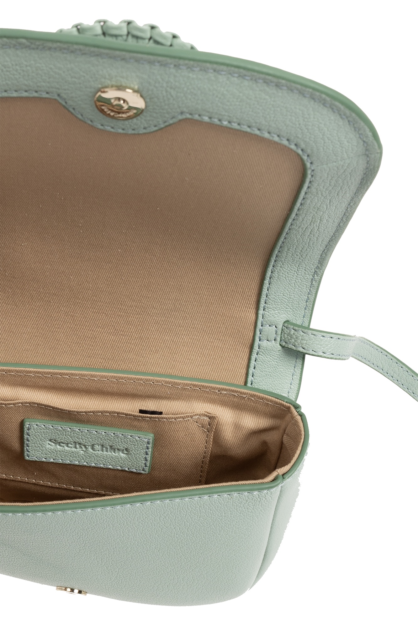 See By Chloé Logo Shoulder Bag In Gray