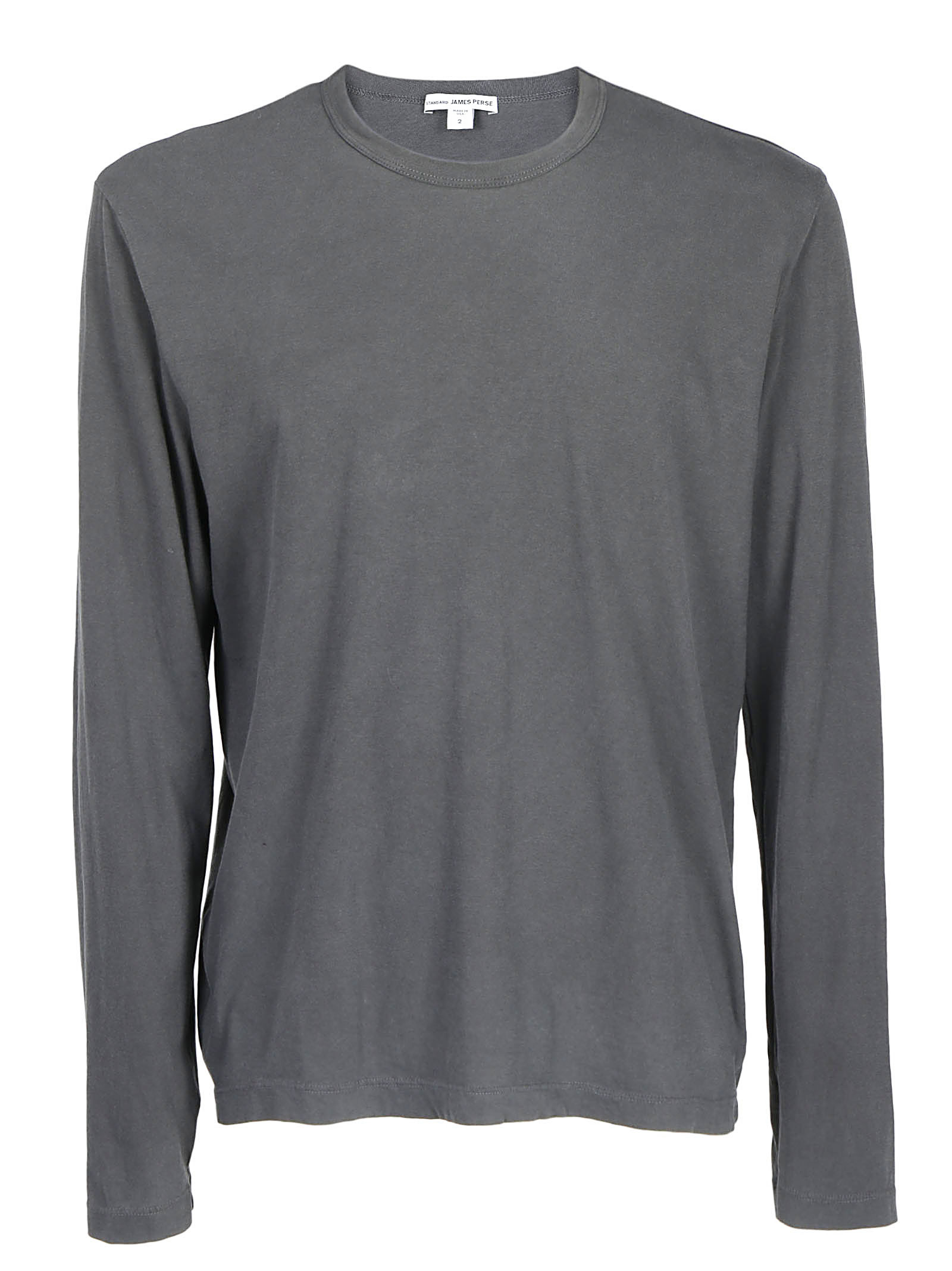 Shop James Perse Basic T-shirt In Gray