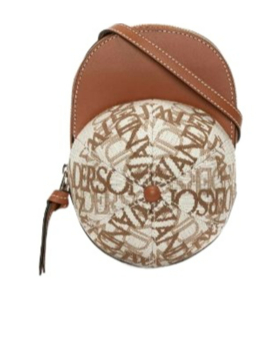 Shop Jw Anderson Medium Cap Logo-jacquard Bag In Nude