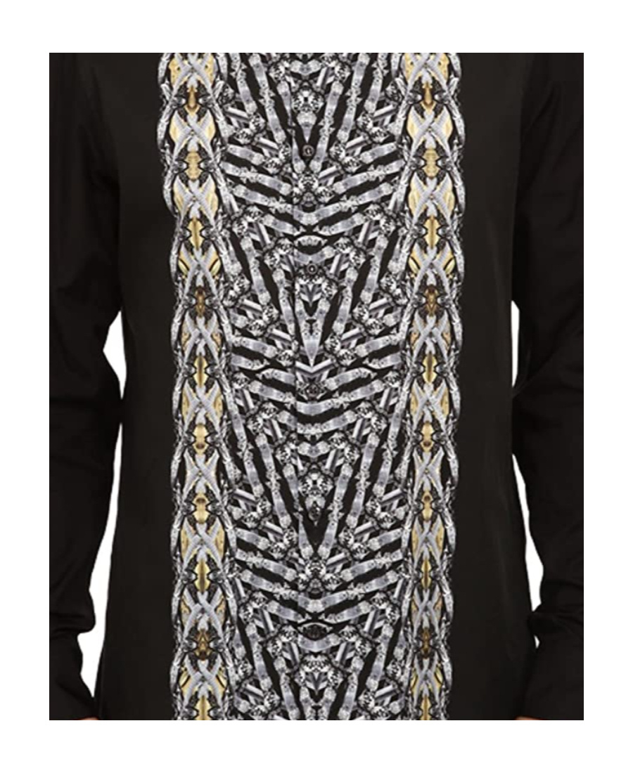 Just Cavalli Printed Shirt In Black