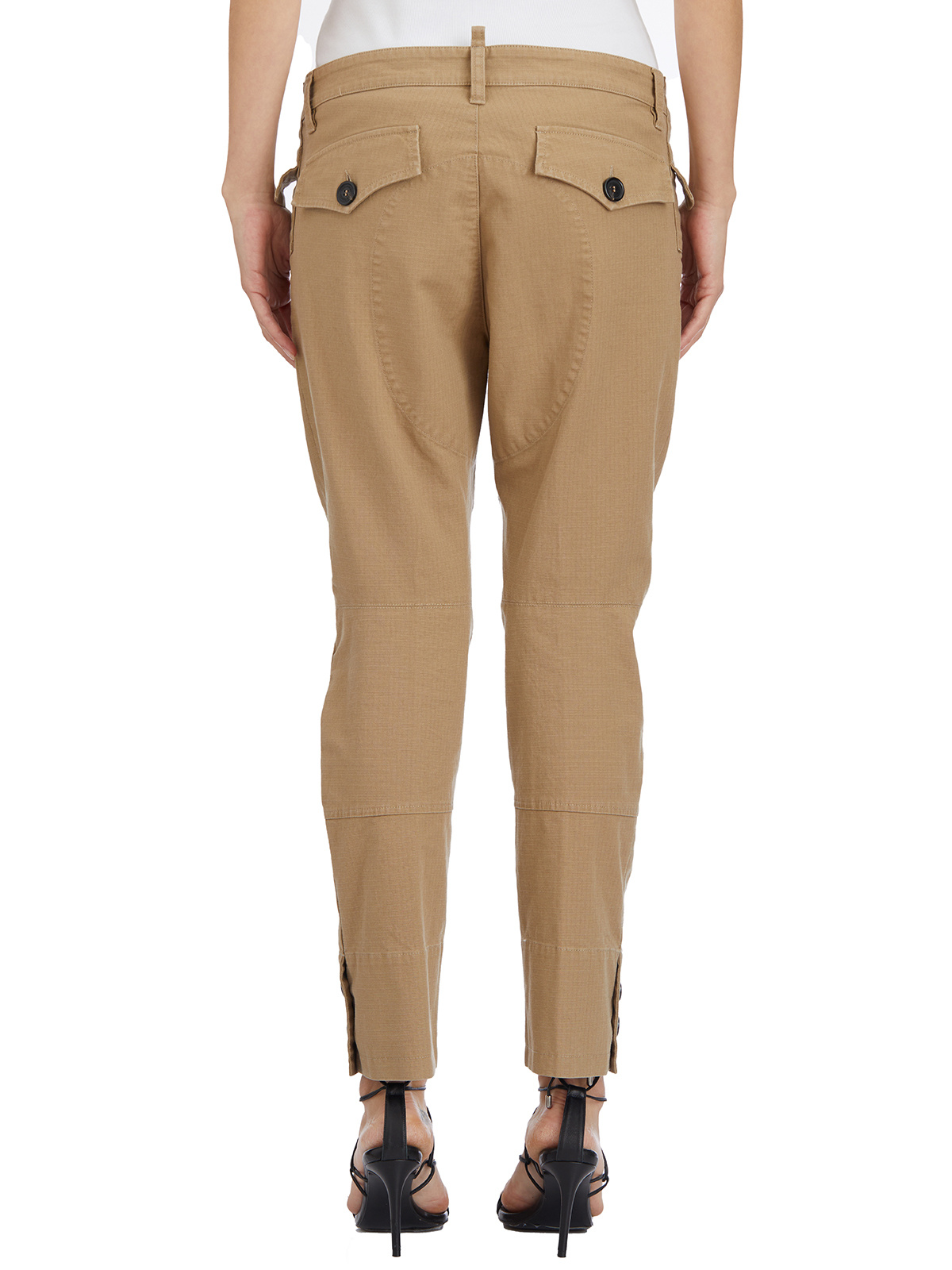 Dsquared2 Ranger Cotton Trousers In Brown