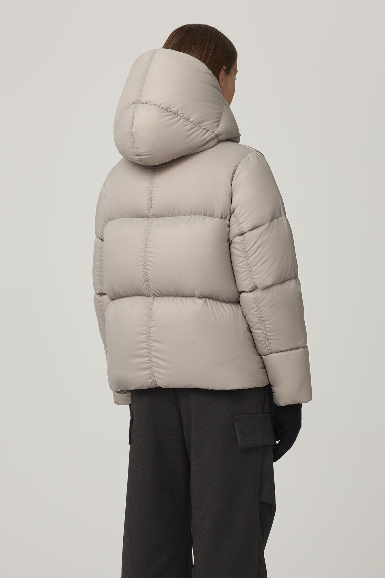 Shop Canada Goose Rhoda Hooded Puffer Jacket In Nude