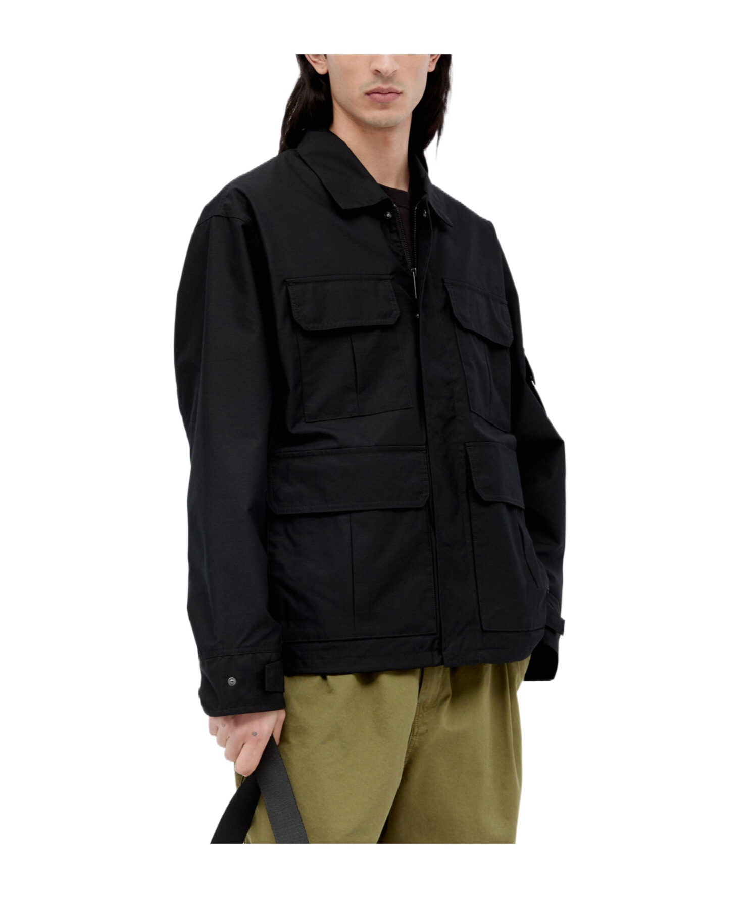 Carhartt Long-sleeved Casual Jacket In Black