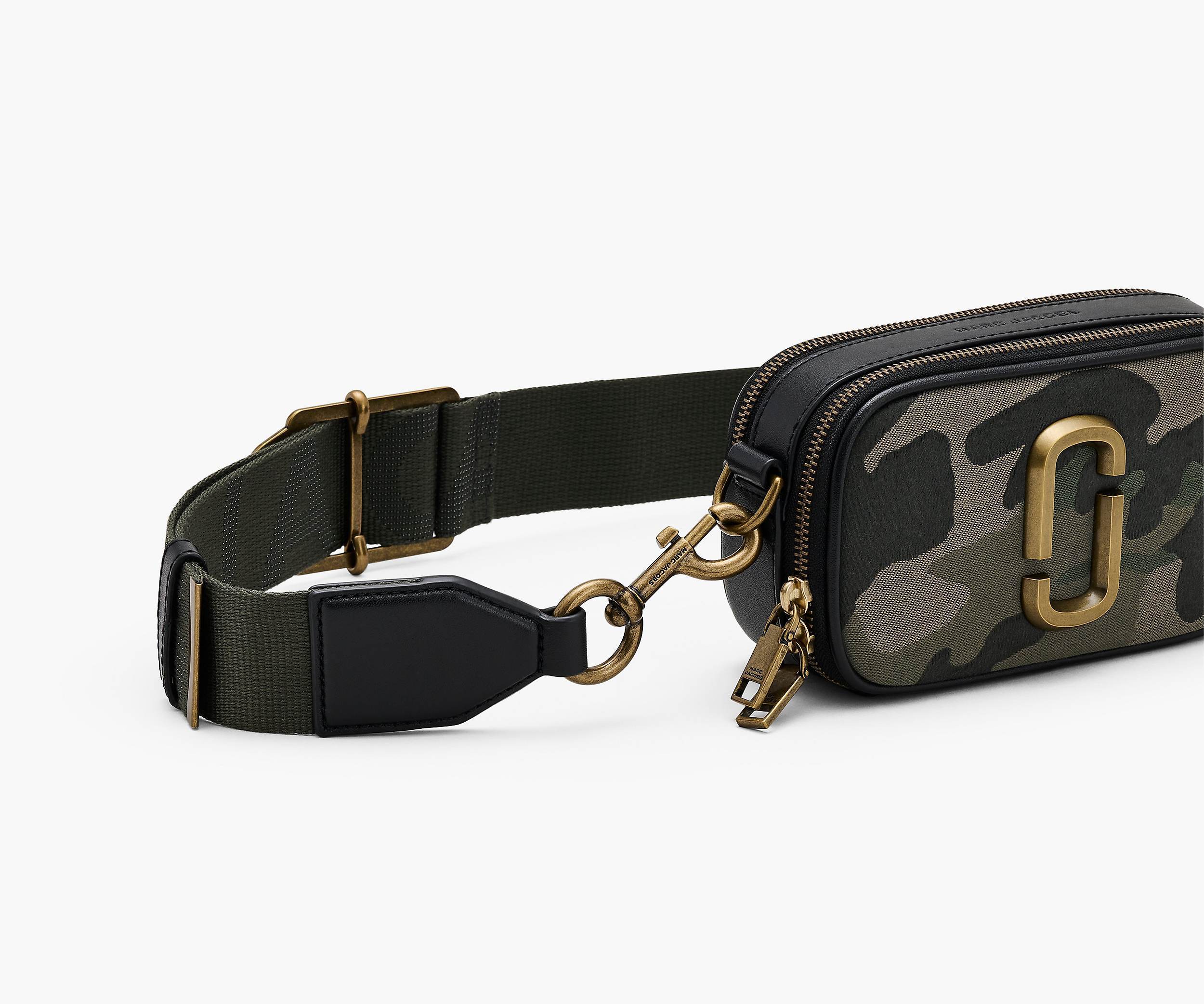 Marc Jacobs The Camo Jacquard Snapshot Camera Bag In Black