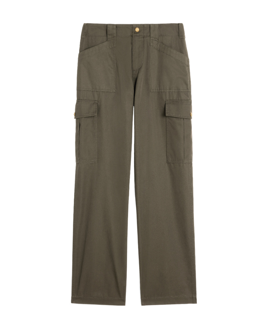 Celine Middle Waist Casual Pants In Green