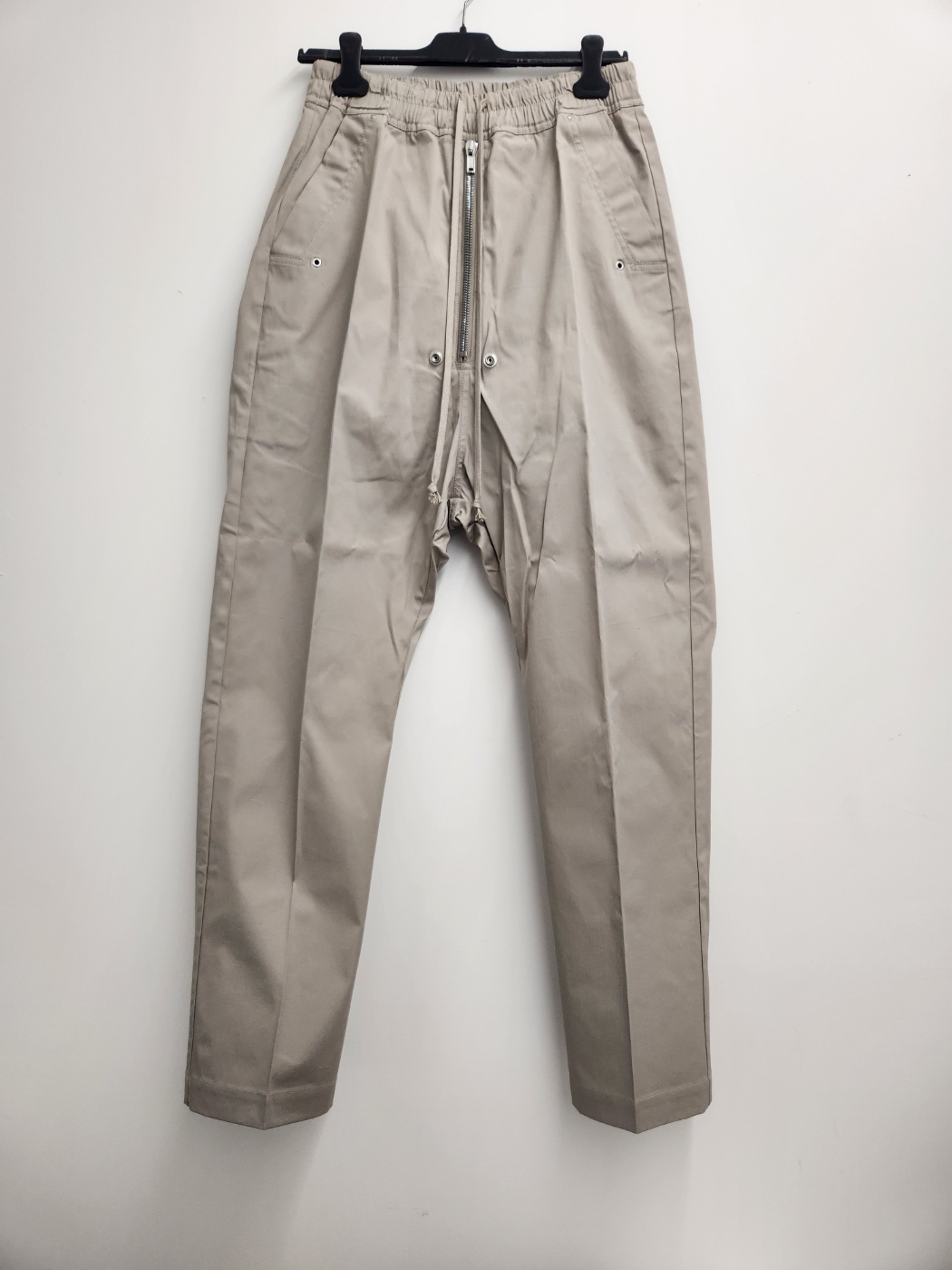 Rick Owens Drawstring Casual Pants In Gray
