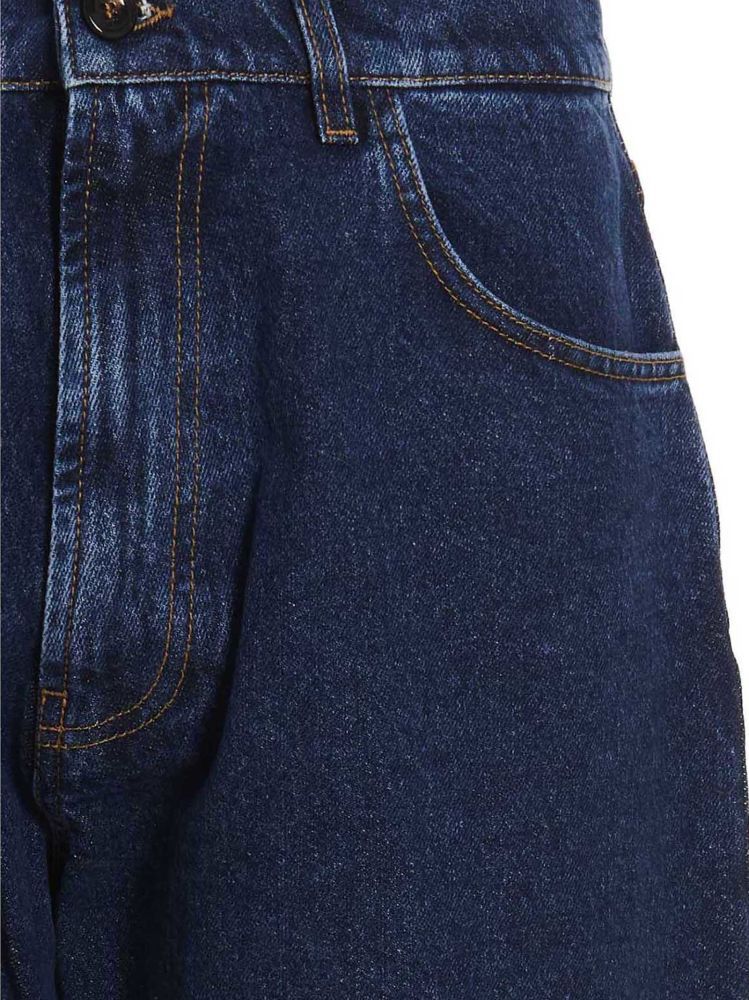 Lc23 Logo Jeans In Black