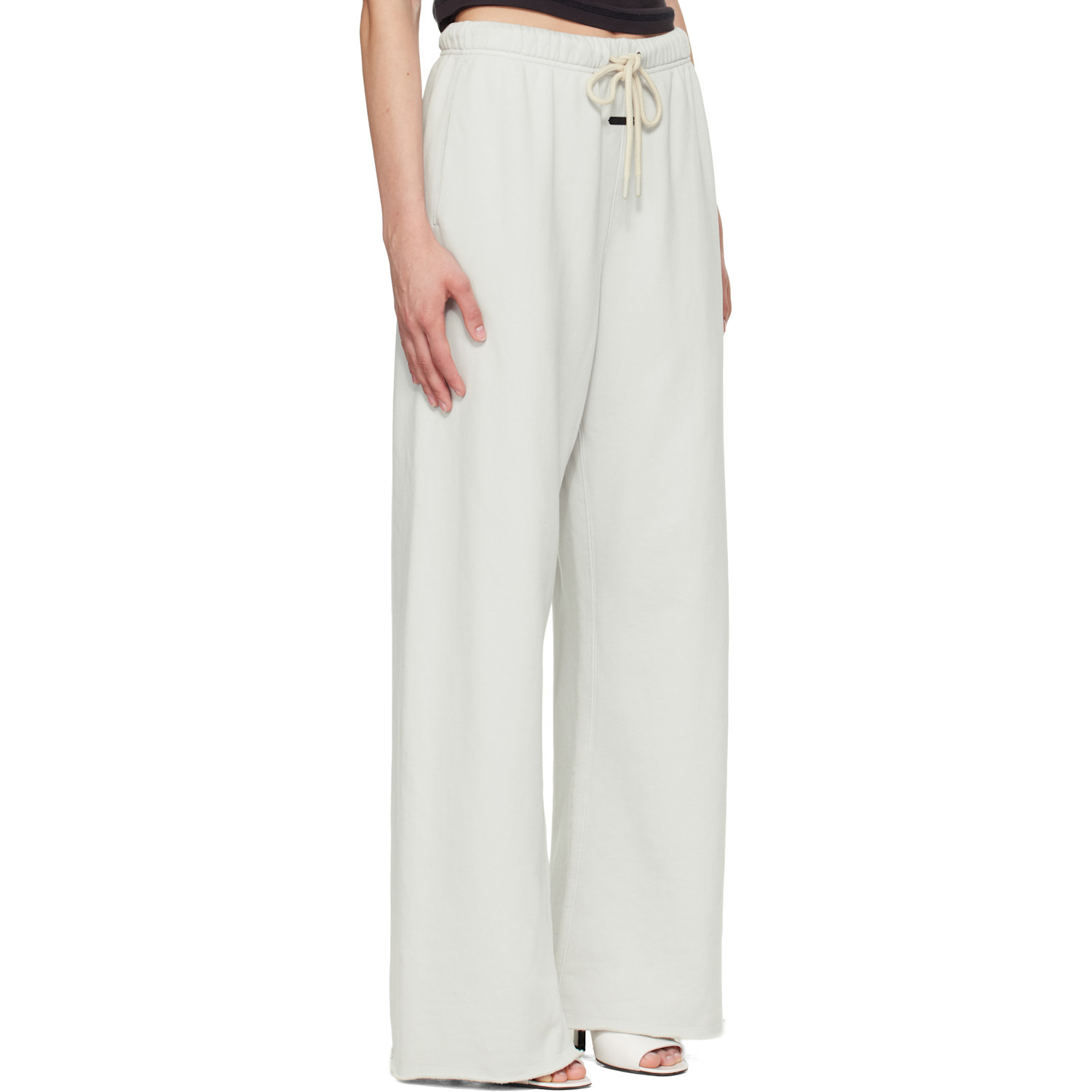 Essentials Drawstring Sweatpants In White