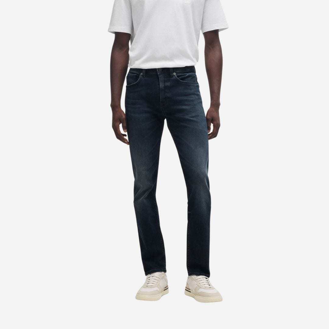 Hugo Boss Jeans With Belt Loops In Black