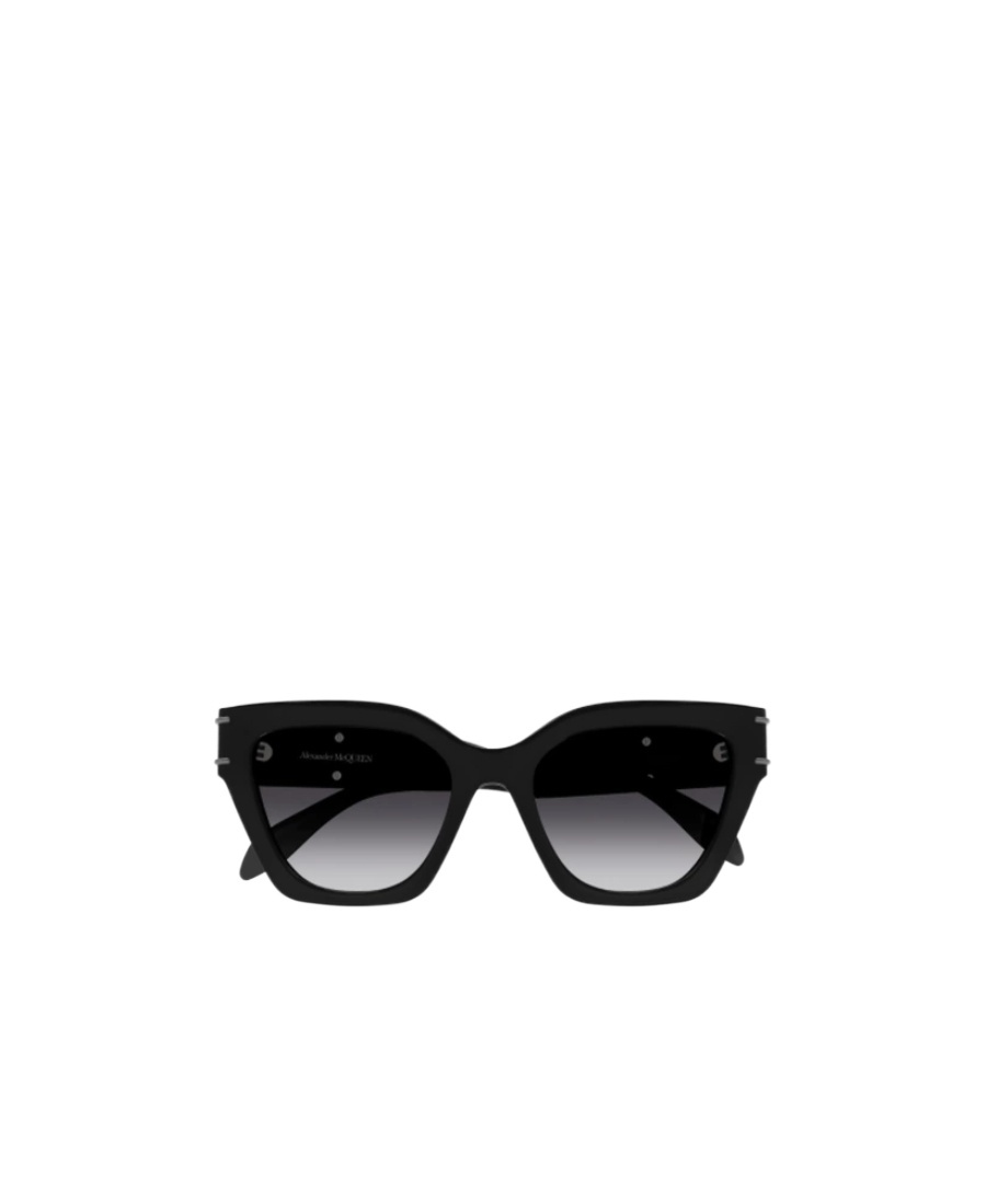 Alexander Mcqueen Two-tone Cat-eye Sunglasses In Black