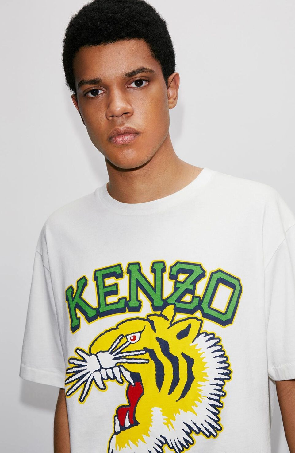 KENZO KENZO VARSITY JUNGLE TIGER OVERSIZED T-SHIRT