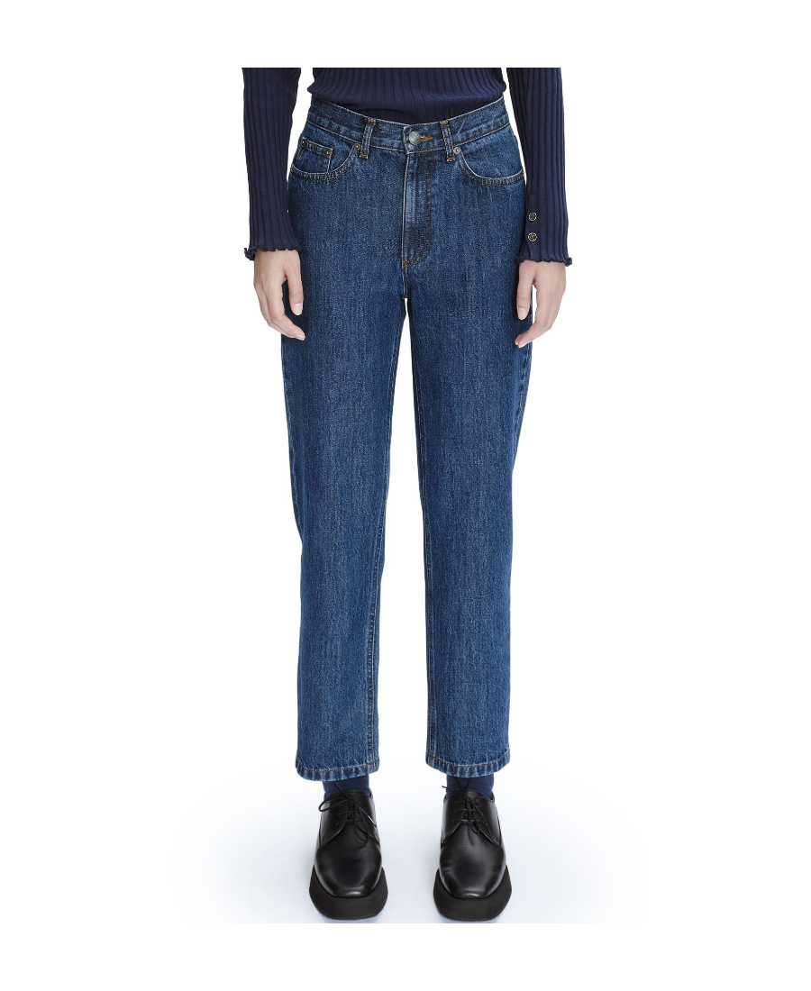 Apc Martin High-rise Jeans In Blue