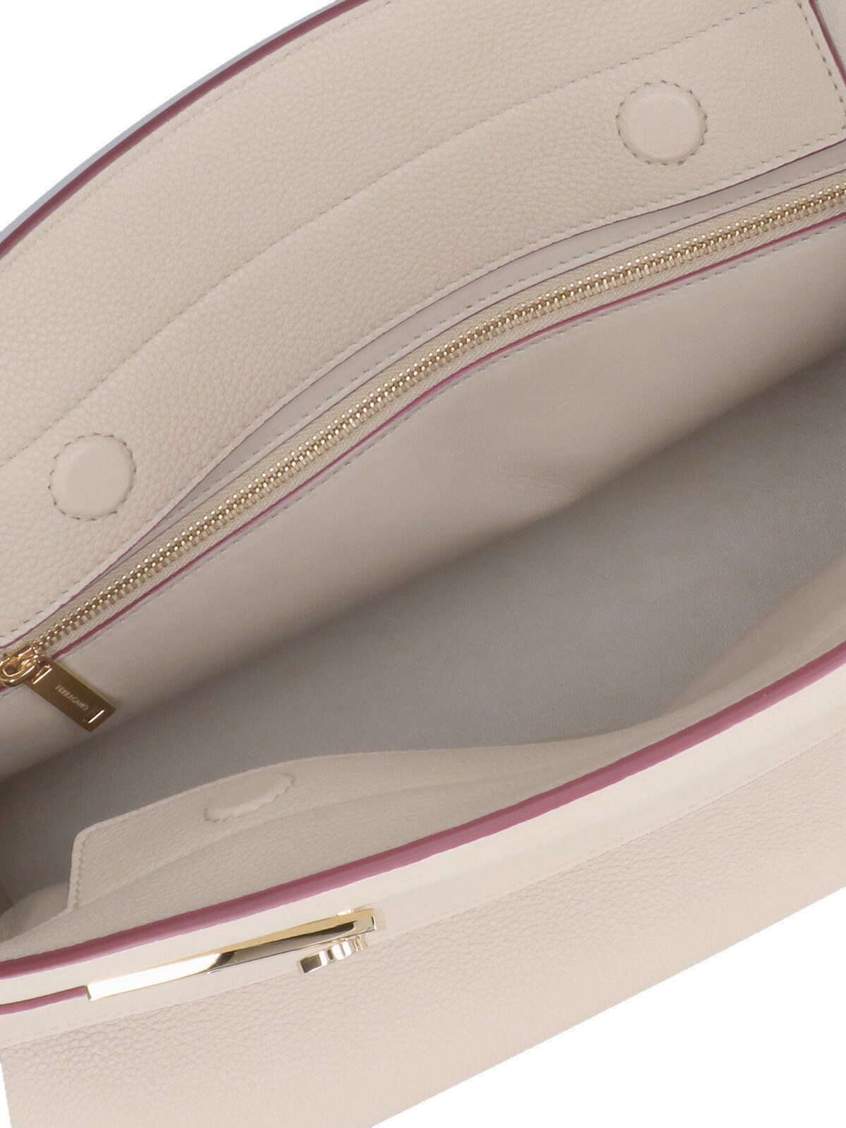 Shop Ferragamo 'hug Soft'large Crossbody Bag In Nude