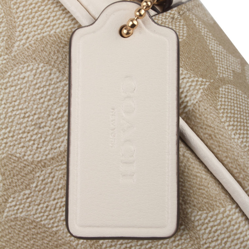 Coach Mini Jamie Logo Shoulder Bag In Nude