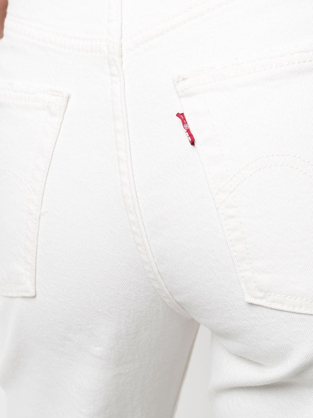 Levi's High-rise Straight-leg Trousers In White
