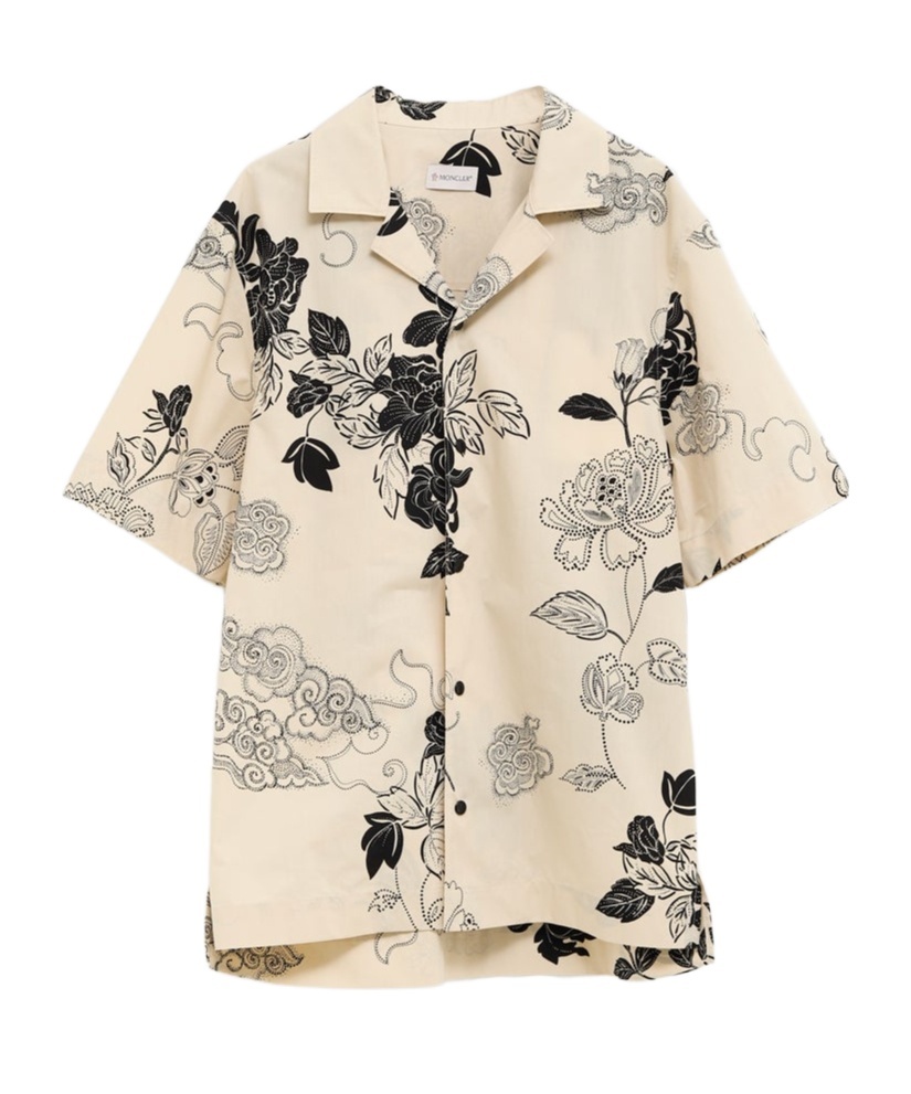 Moncler Short Sleeve Shirt In Blue