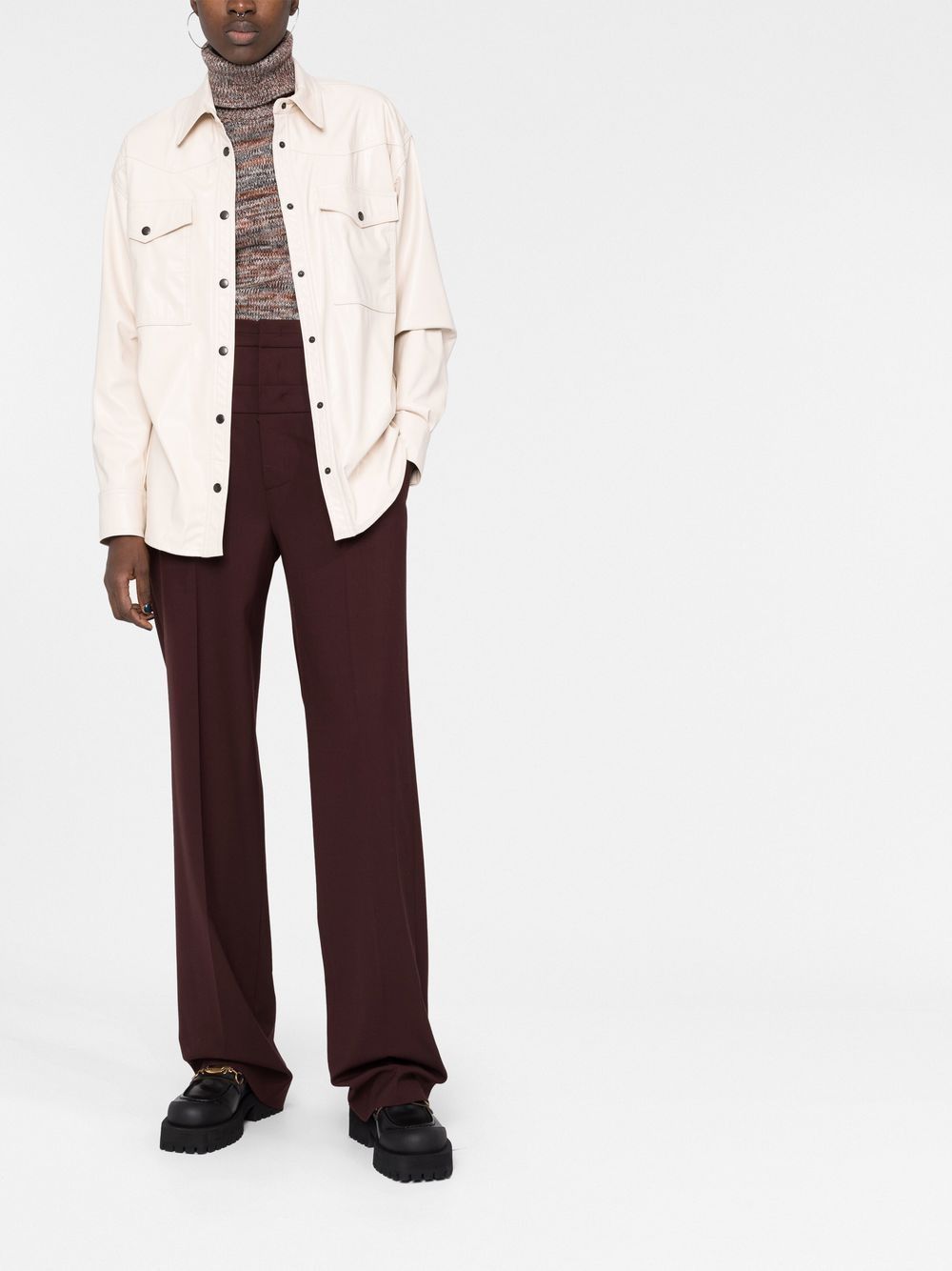Isabel Marant Étoile Lapel Long-sleeved Shirt In White