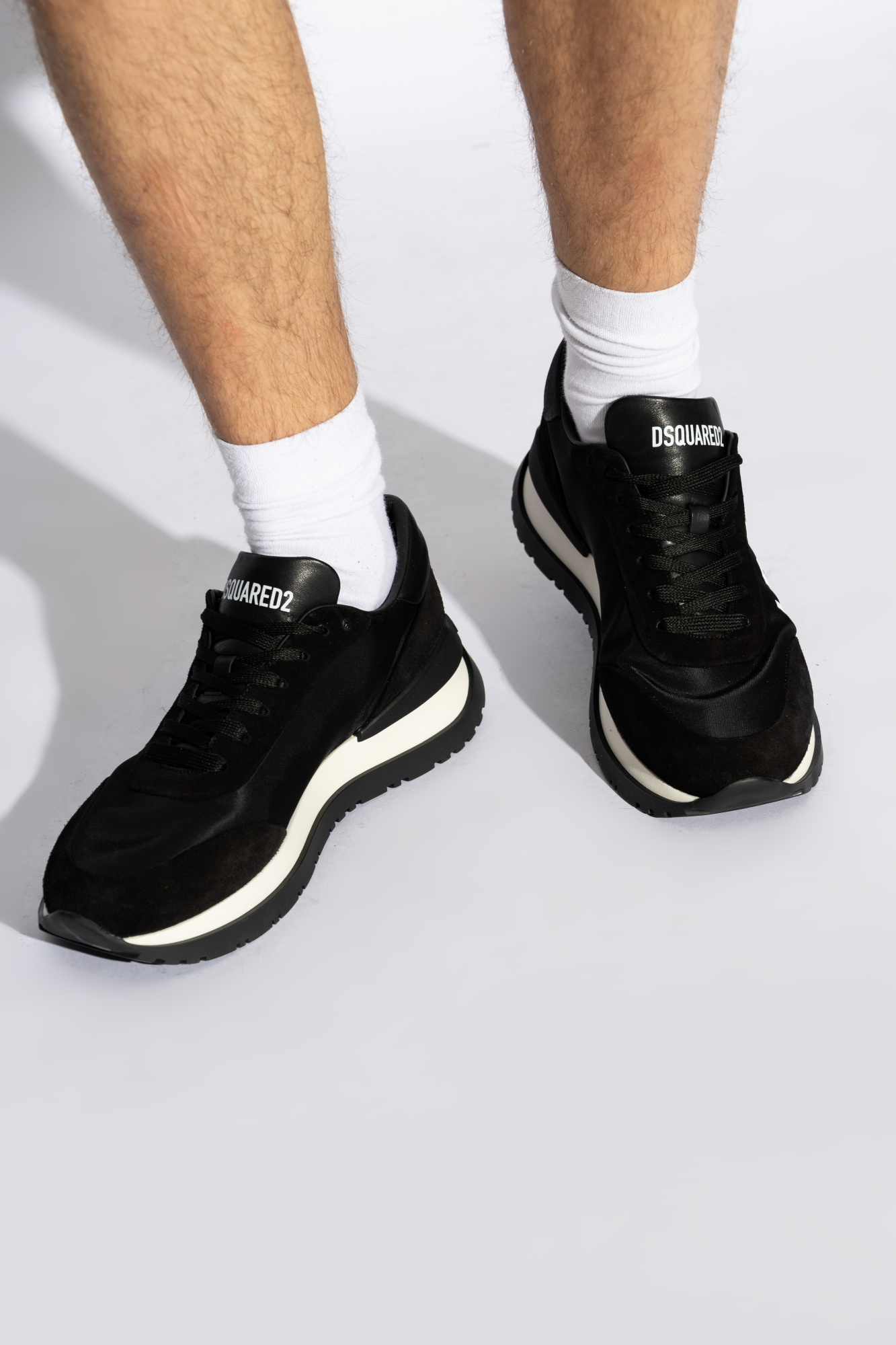 Dsquared2 Icon Running Sneakers In Black