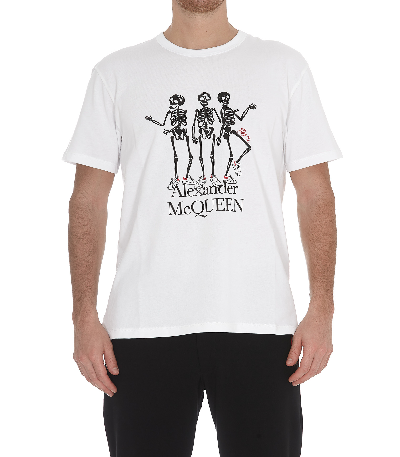 ALEXANDER MCQUEEN ALEXANDER MCQUEEN SKELETON PRINTED T-SHIRT