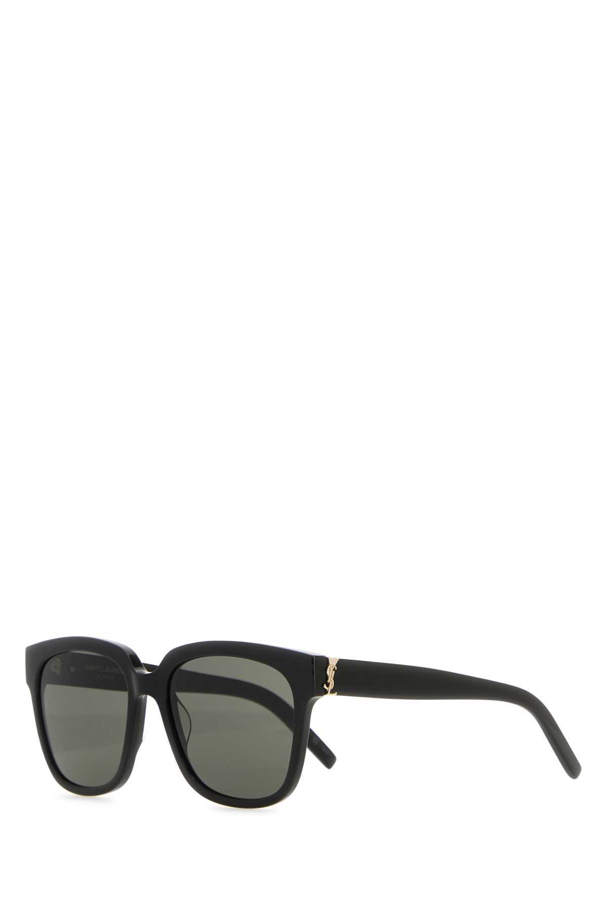 Saint Laurent Large Square Framed Sunglasses In Black