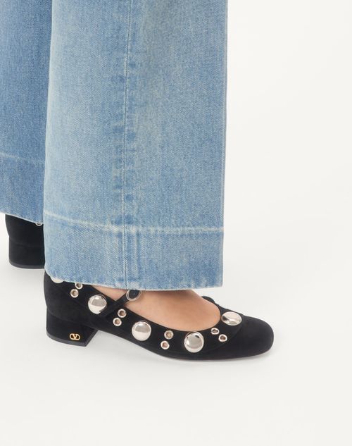 Valentino Perforated High Heels In Black