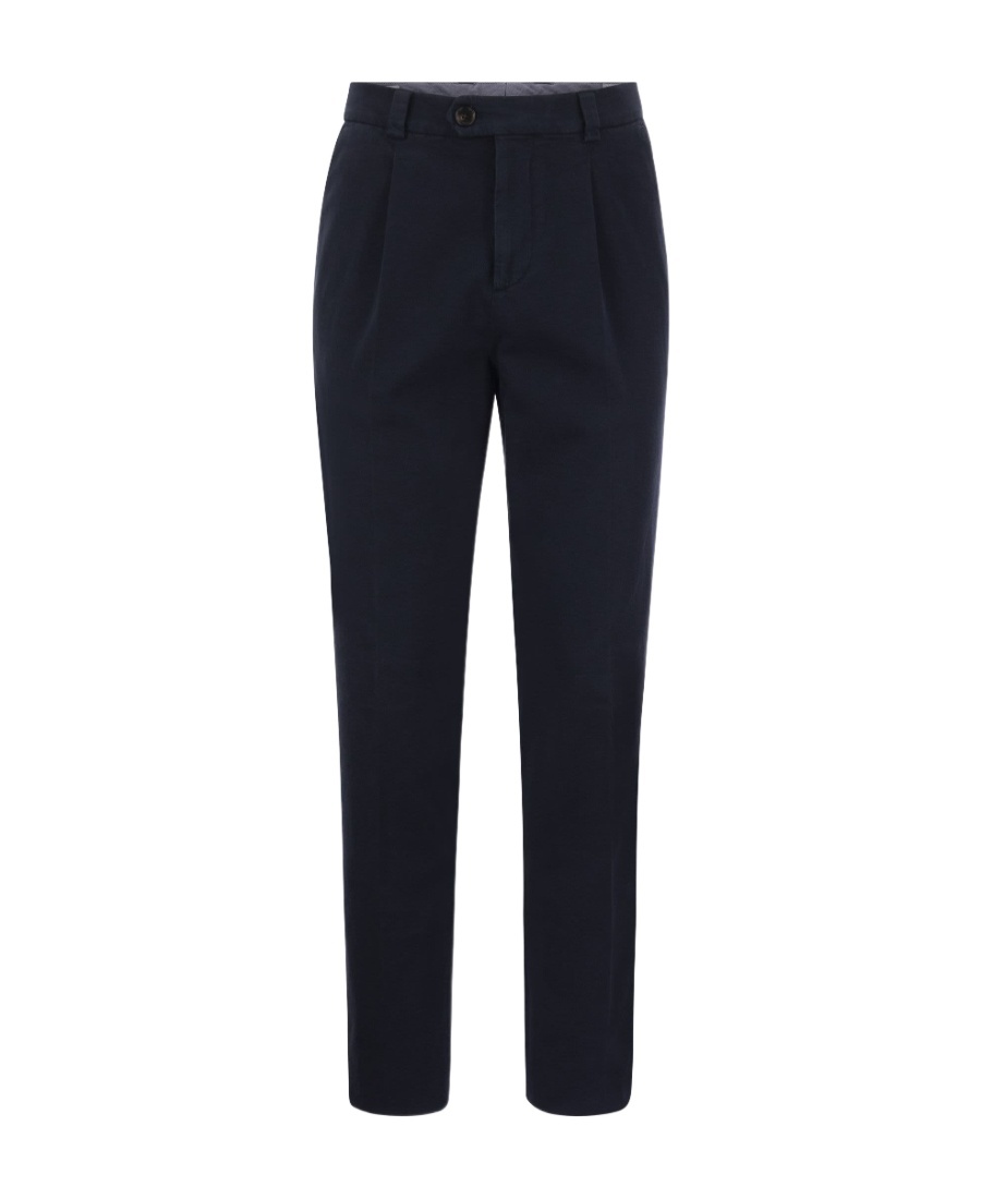 Brunello Cucinelli Pleat-detail Tailored Trousers In Black