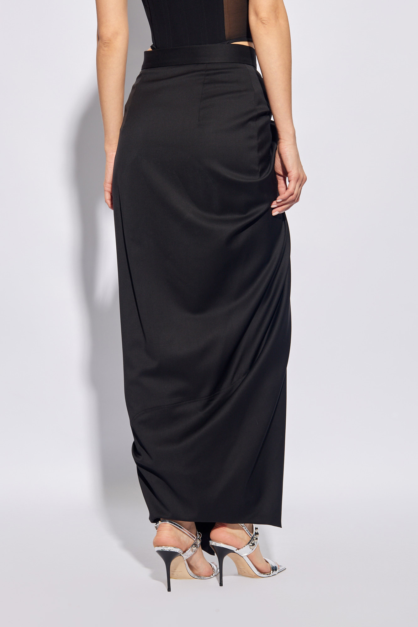 Shop Vivienne Westwood Draped-detail Skirt In Black
