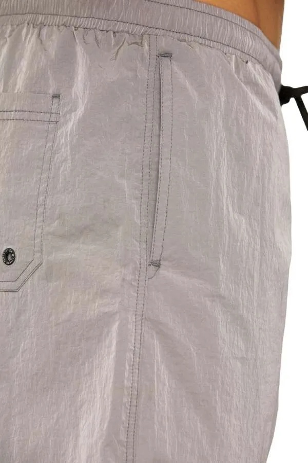 Aeronautica Militare Elastic Waist Swimming Trunks In Iron-gray