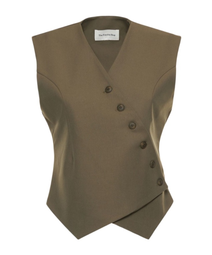 The Frankie Shop Maesa Cross Vest