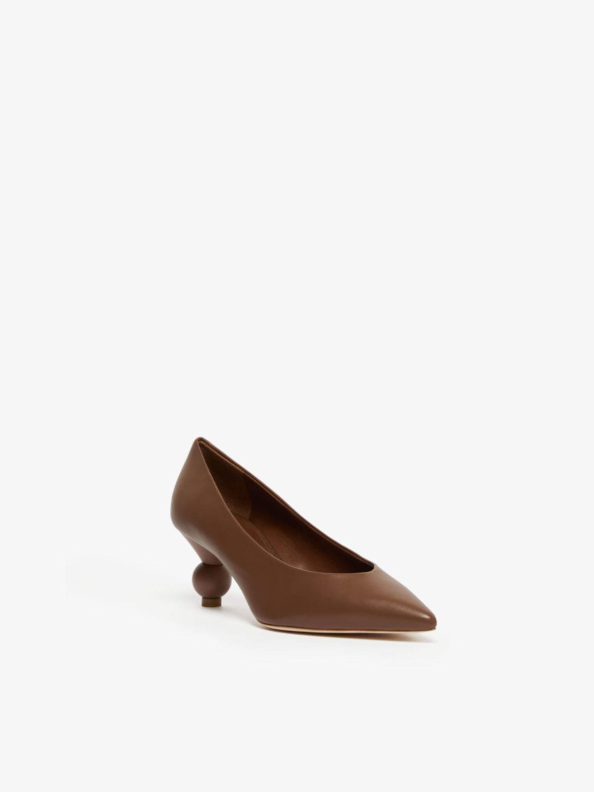 Weekend Max Mara Pointed High Heel Sandals In Brown