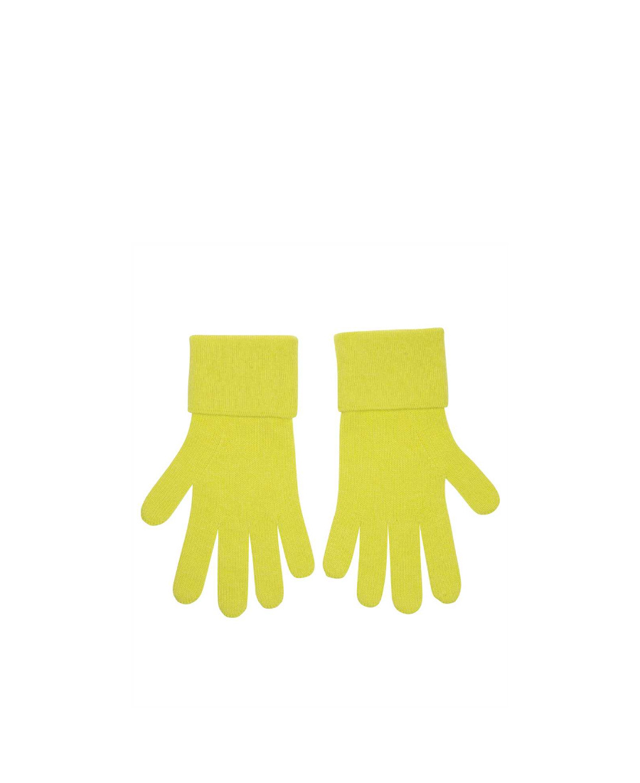 Givenchy Logo Gloves In Yellow