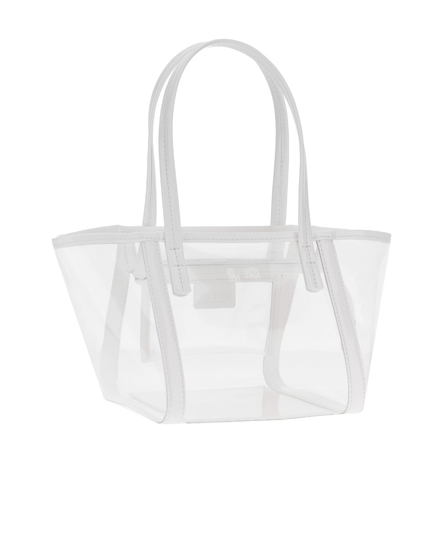 By Far Logo Shoulder Bag In White