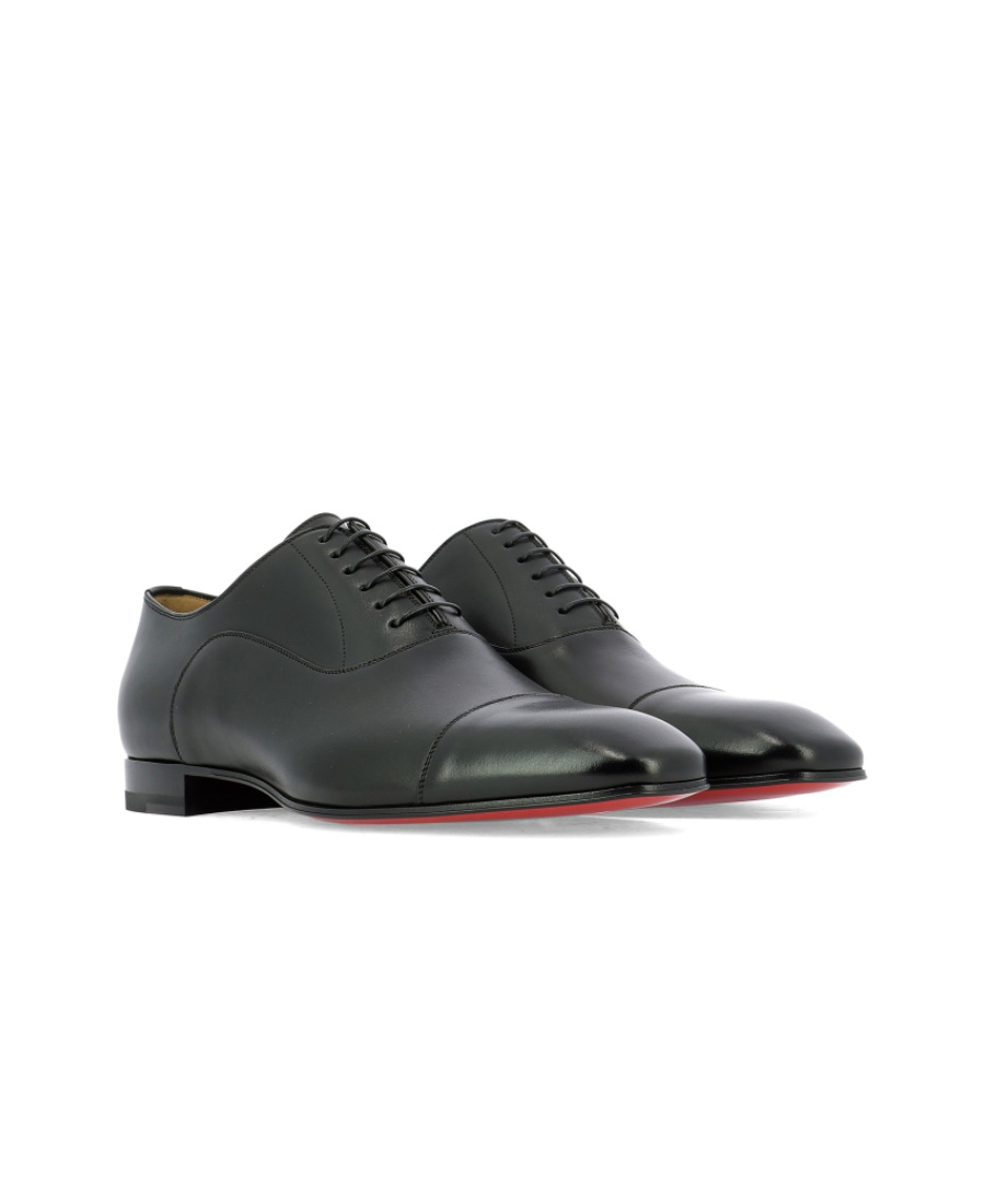 Christian Louboutin Seriox Cap-toe Leather Oxford Shoes In Black