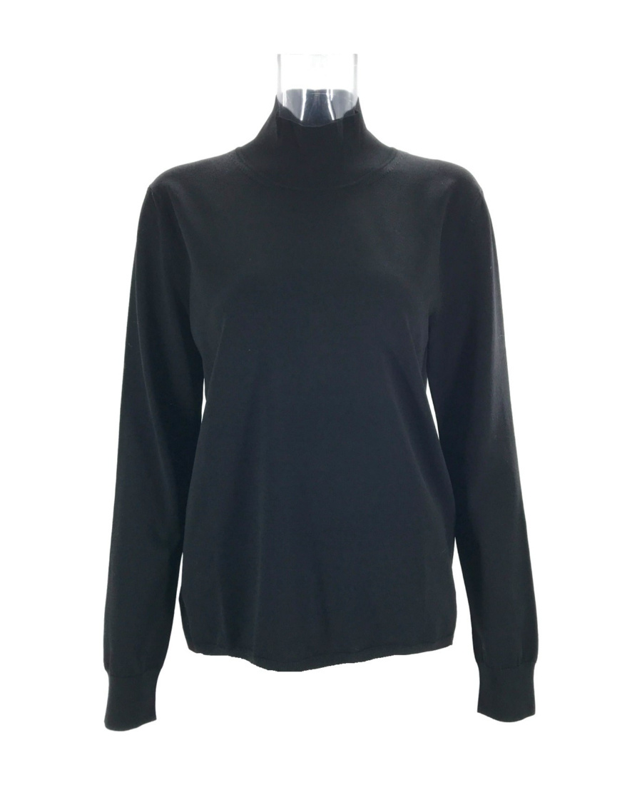 Max Mara Long-sleeved Sweater In Black