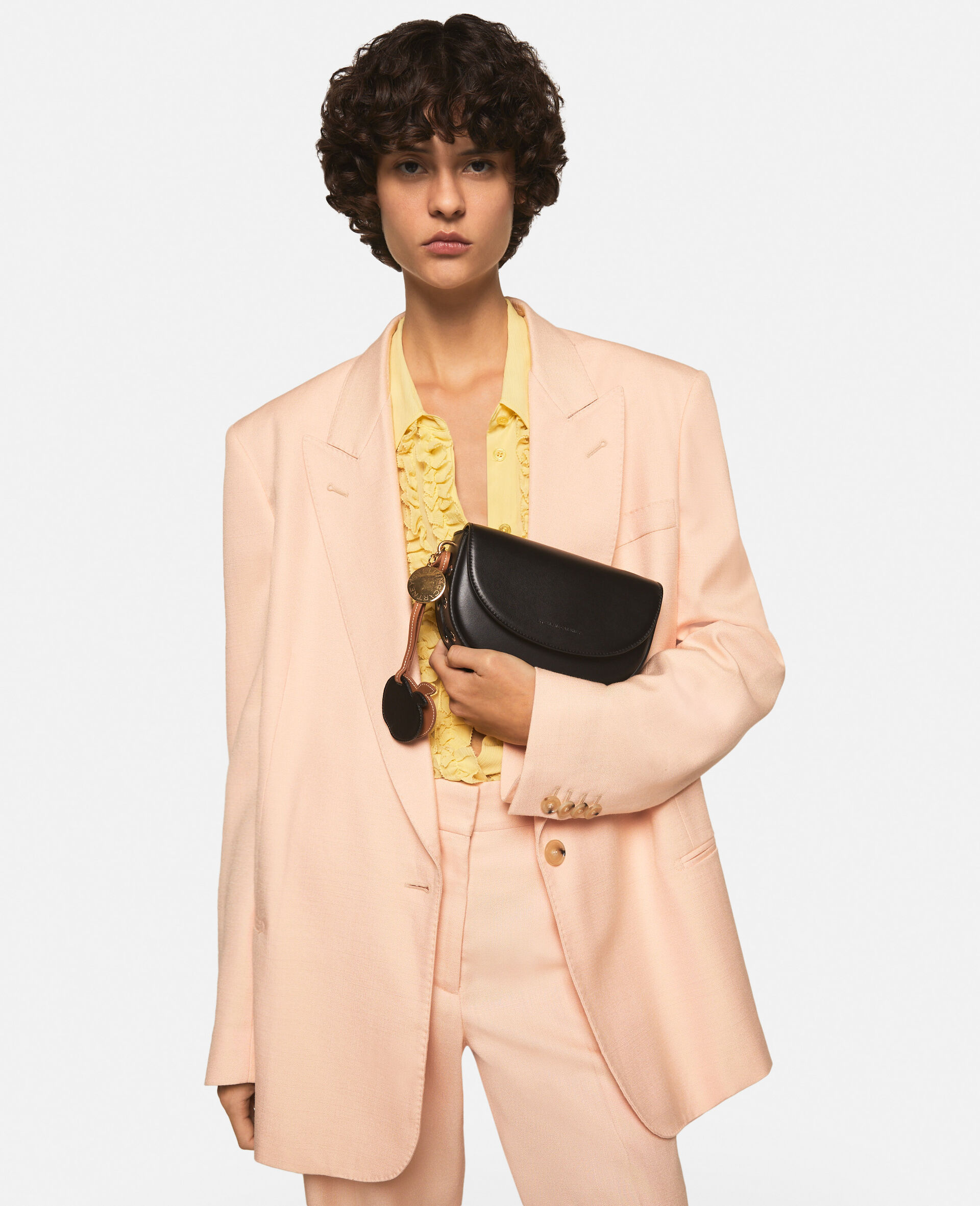 Stella Mccartney Peak-lapels Single-breasted Tailored Blazer In Nude