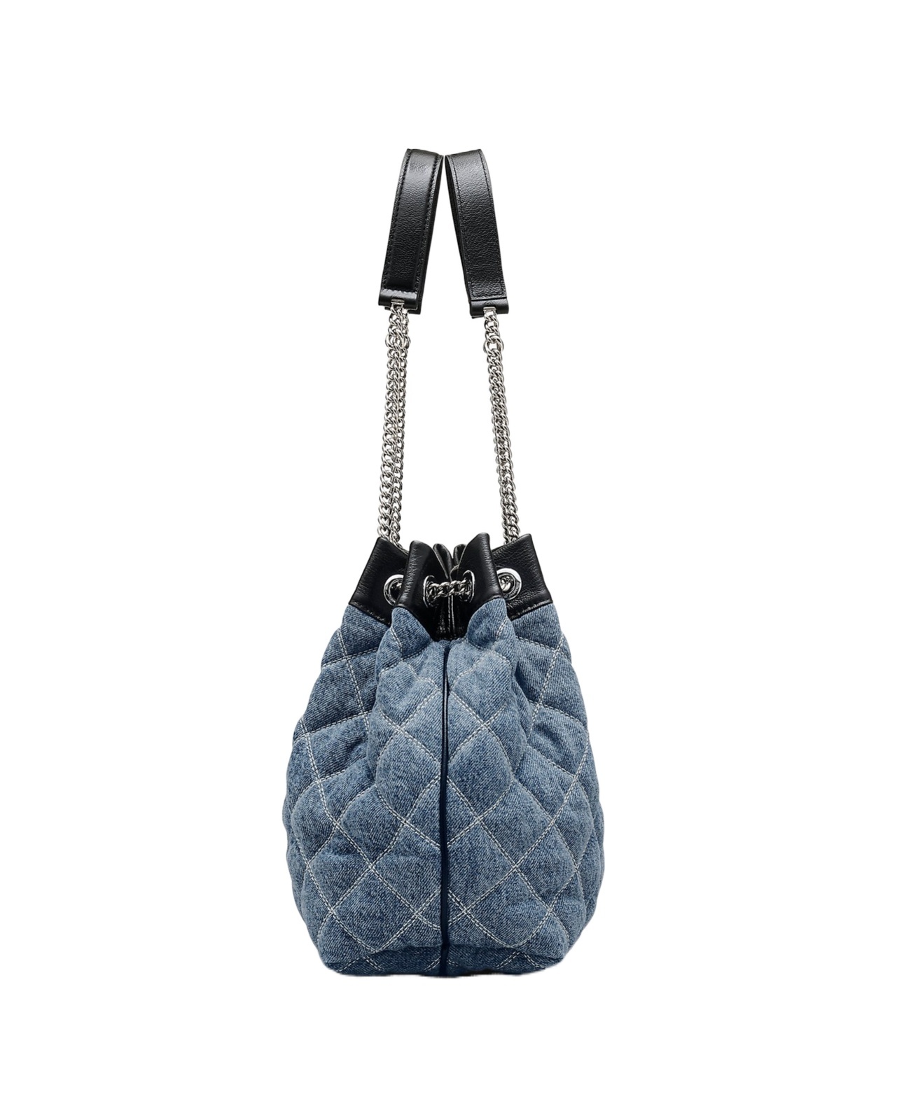 Marc Jacobs The Quilted Denim Large Chain Sack Bag
