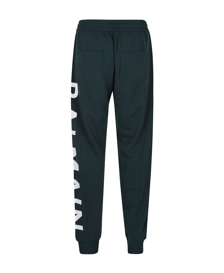 Balmain Uez Vert Straight-leg Trousers In Green
