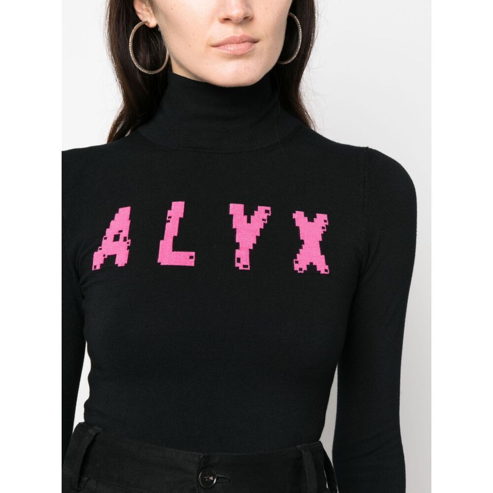 Alyx Black Logo Sweater In Black