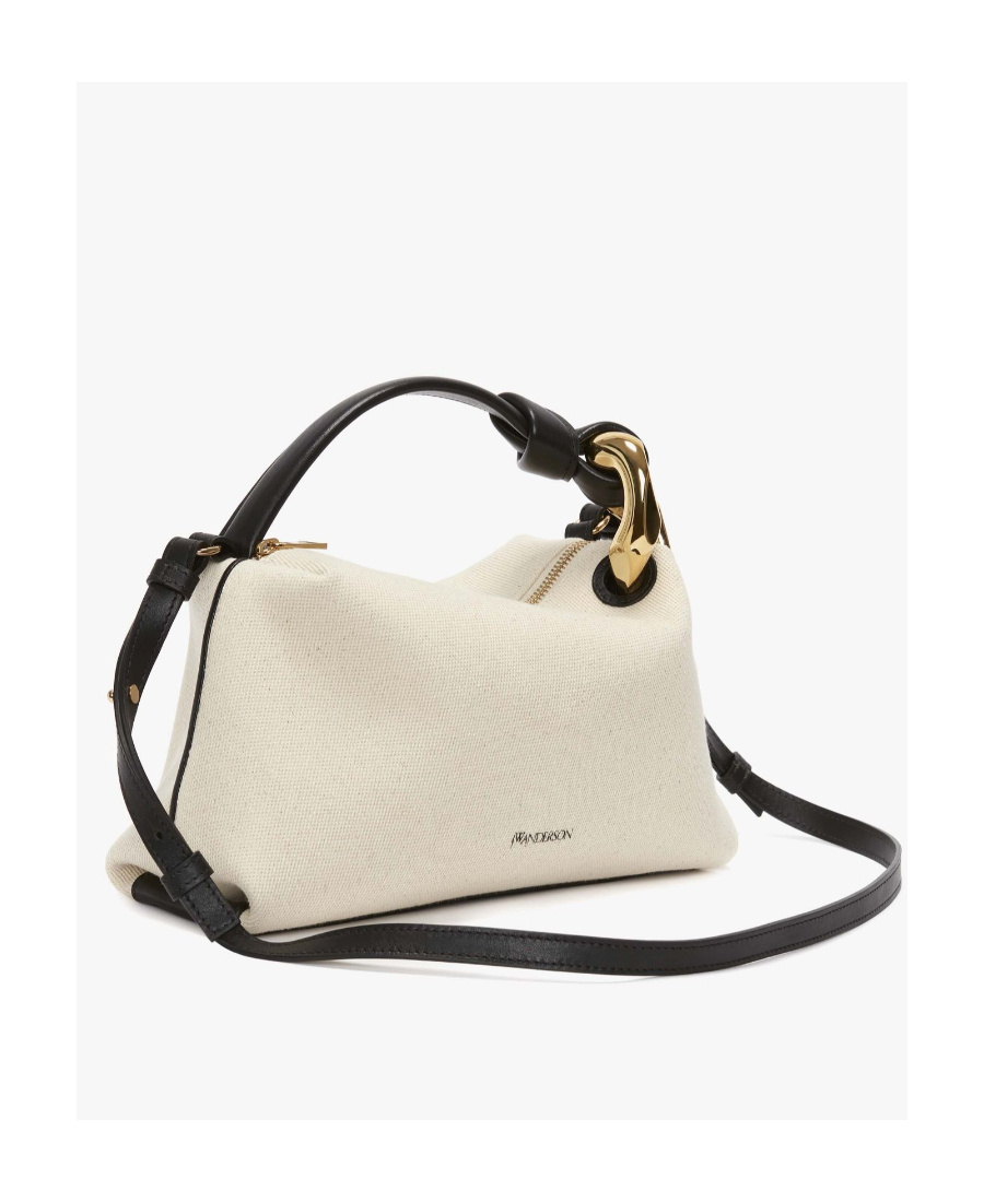 Jw Anderson Corner Leather Bag In Nude