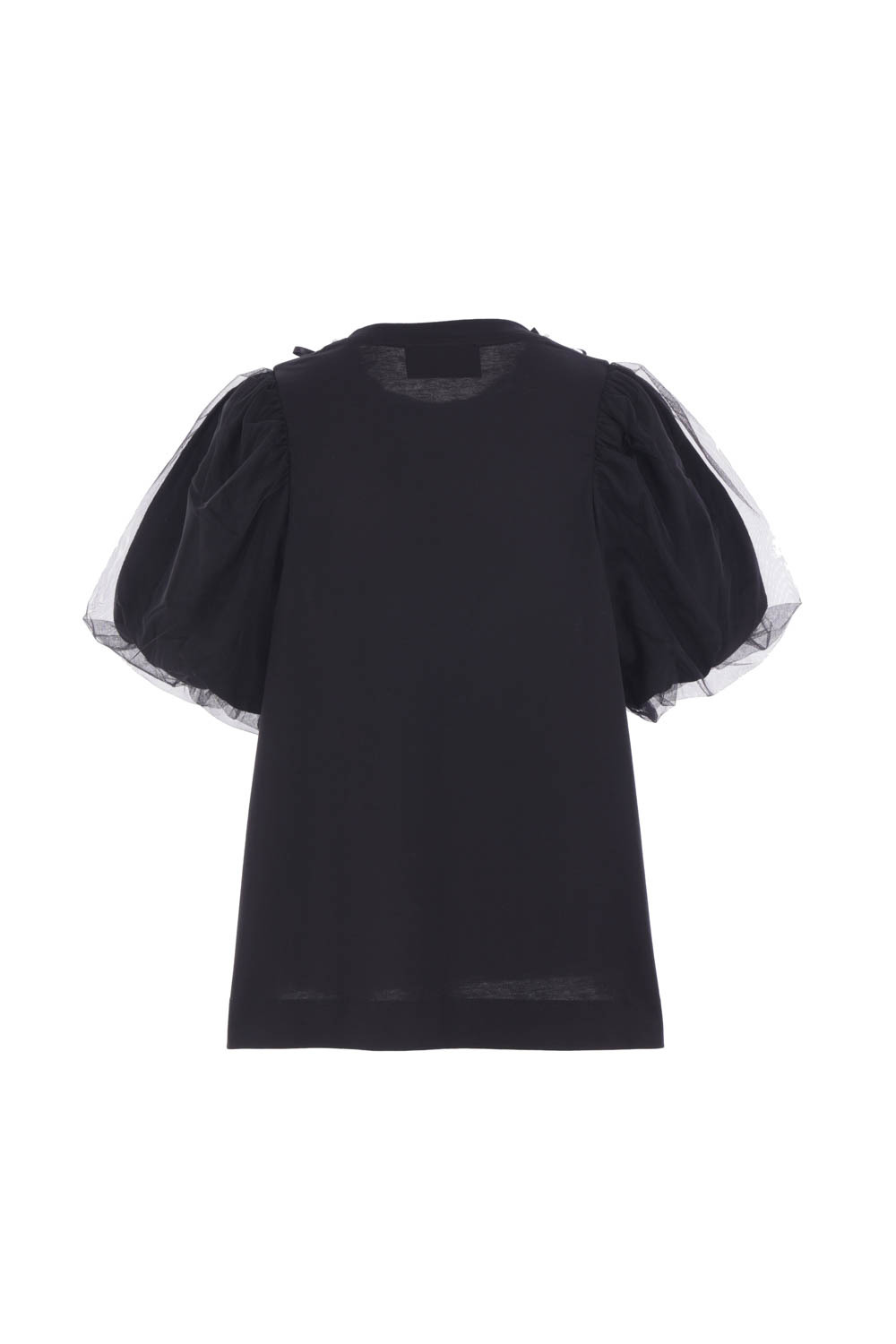 Simone Rocha Embellished Tulle Detailed Top In Blue
