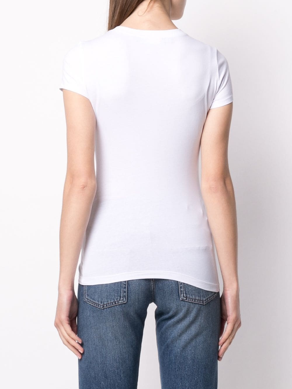 Moschino Logo Detail T-shirt In White