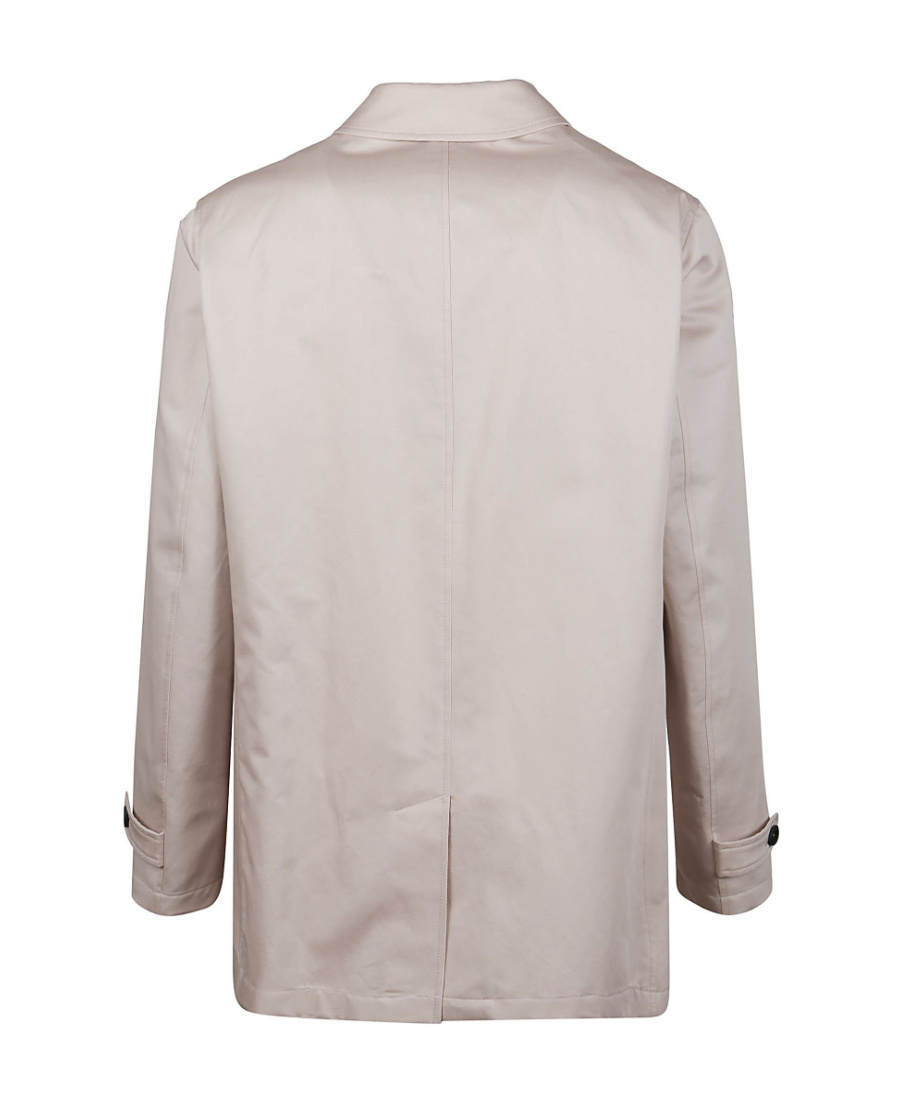 Herno Single-breasted Coat In Gray