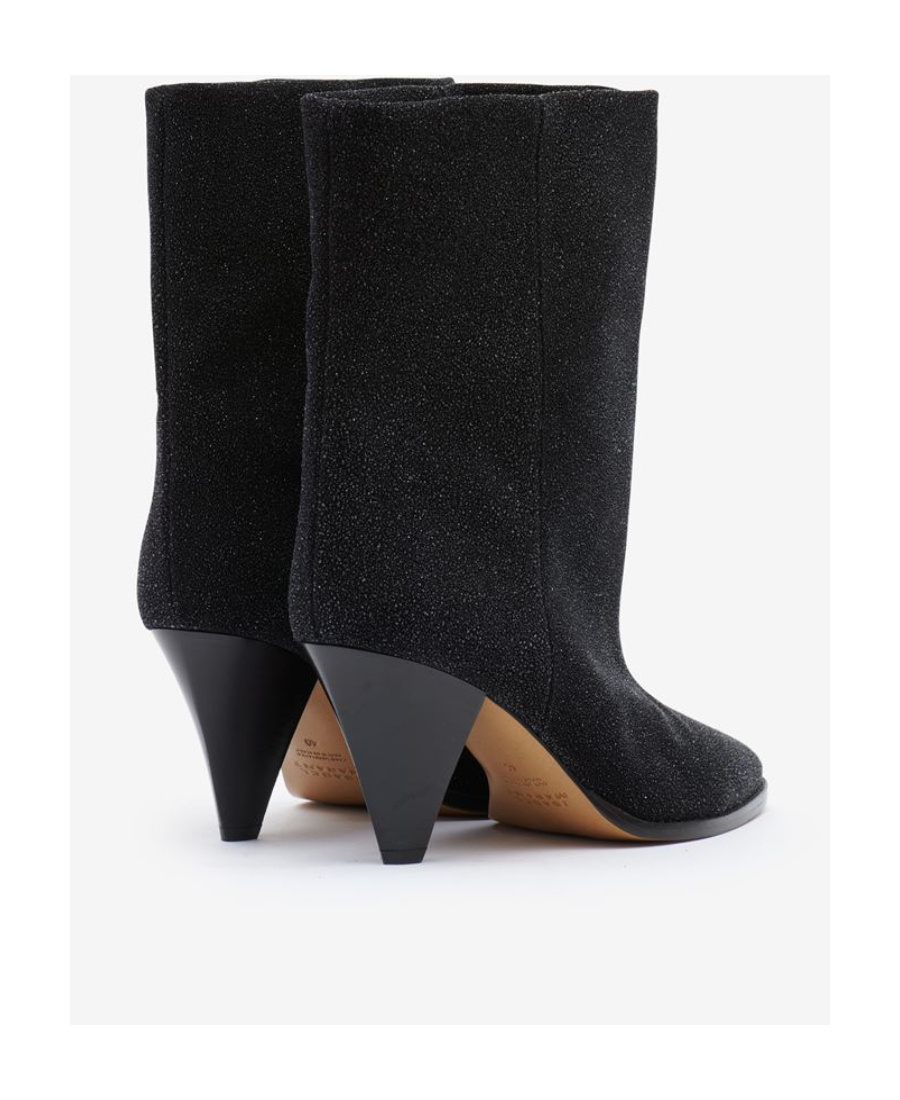 Isabel Marant Sequined Short Boots In Black