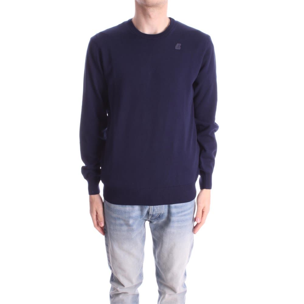 K-way Round Neck Pullover Sweater In Black