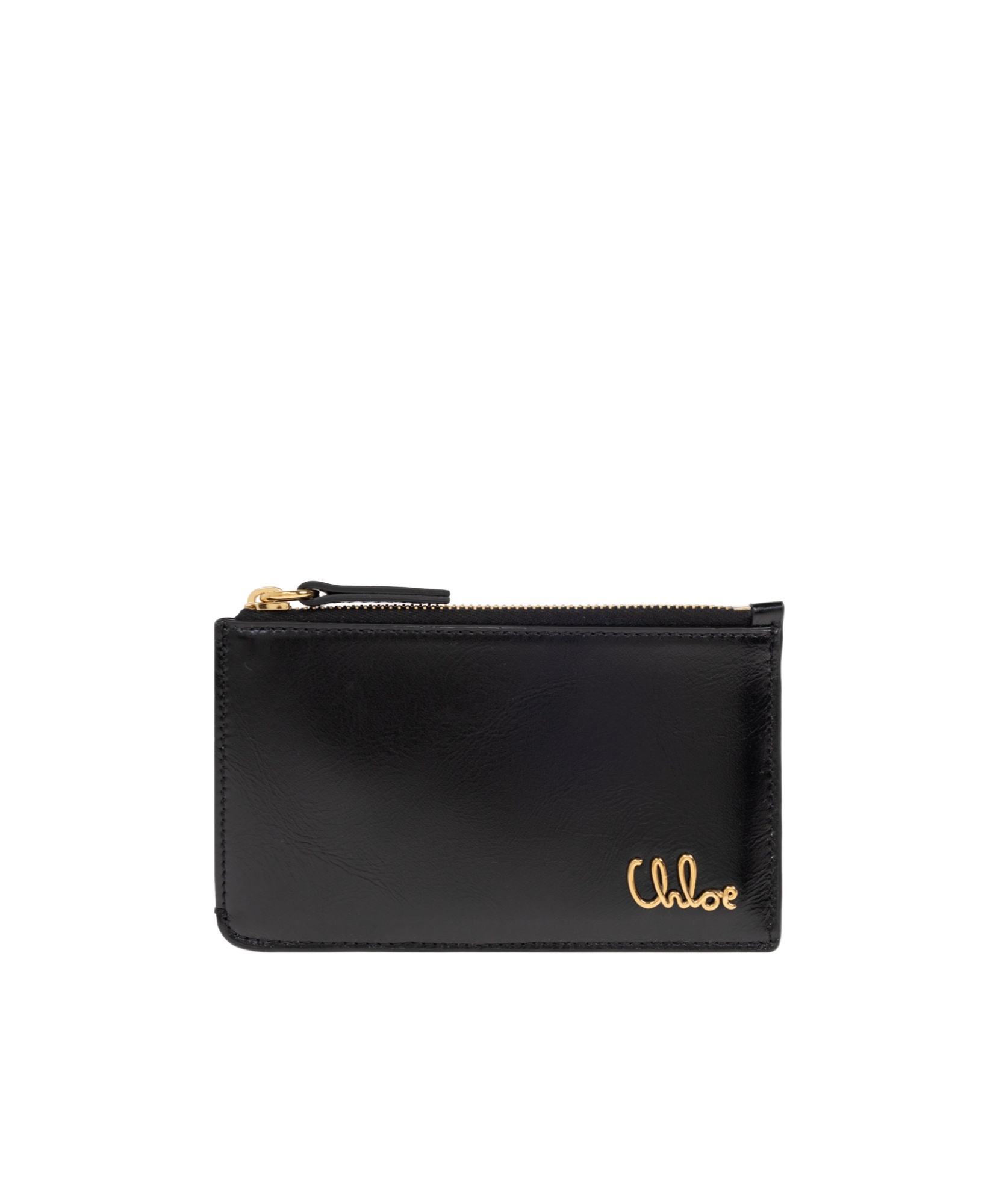 Chloé Zipper Card Bag In Black